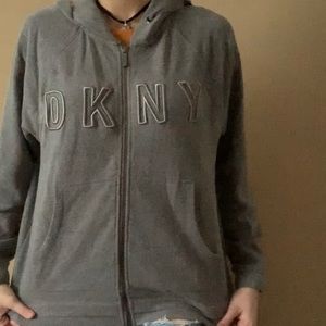 DKNY zip up hoodie